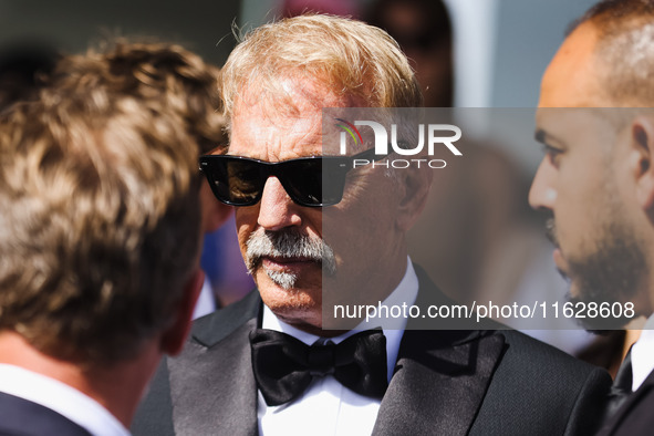 Kevin Costner is seen at JW Marriott Hotel during the 77th Festival de Cannes in Cannes, France, on May 19, 2024 