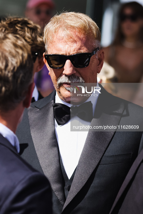 Kevin Costner is seen at JW Marriott Hotel during the 77th Festival de Cannes in Cannes, France, on May 19, 2024 