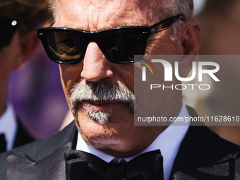 Kevin Costner is seen at JW Marriott Hotel during the 77th Festival de Cannes in Cannes, France, on May 19, 2024 (