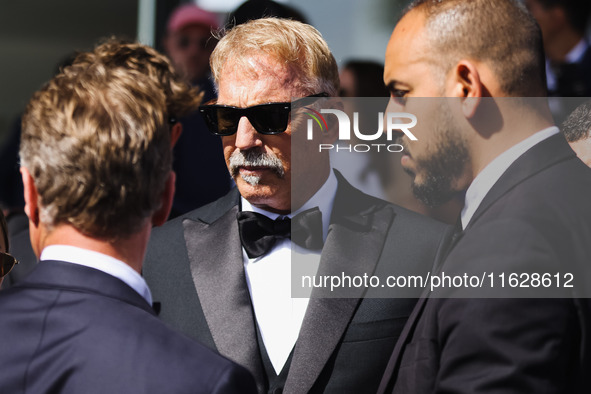 Kevin Costner is seen at JW Marriott Hotel during the 77th Festival de Cannes in Cannes, France, on May 19, 2024 