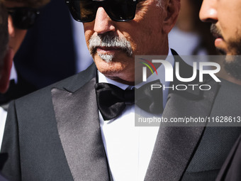 Kevin Costner is seen at JW Marriott Hotel during the 77th Festival de Cannes in Cannes, France, on May 19, 2024 (