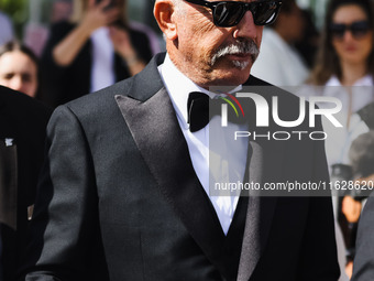 Kevin Costner is seen at JW Marriott Hotel during the 77th Festival de Cannes in Cannes, France, on May 19, 2024 (