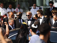 Kevin Costner is seen at JW Marriott Hotel during the 77th Festival de Cannes in Cannes, France, on May 19, 2024 (