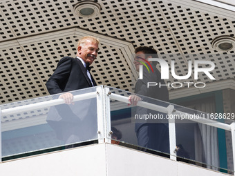 Kevin Costner is seen at JW Marriott Hotel during the 77th Festival de Cannes in Cannes, France, on May 19, 2024 (