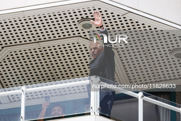 Kevin Costner is seen at JW Marriott Hotel during the 77th Festival de Cannes in Cannes, France, on May 19, 2024 