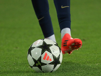 The official ball of the UEFA Champions League during the match between FC Barcelona and BSC Young Boys in the week 2 of the League Stage of...