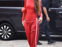 Mara Lafontan attends the Fiorucci Fashion Show during the Milan Womenswear Spring/Summer 2025 in Milan, Italy, on September 17, 2024 (