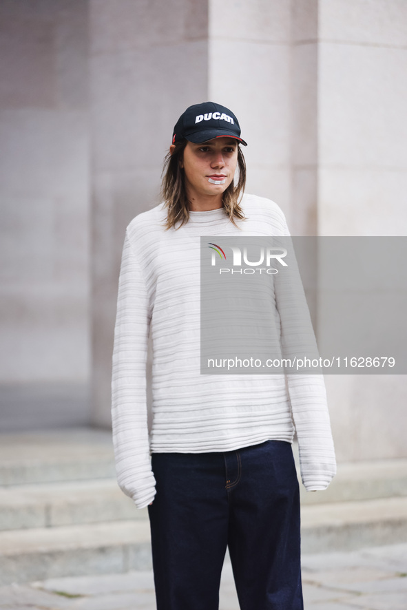 gIANMARIA attends the Fiorucci Fashion Show during the Milan Womenswear Spring/Summer 2025 in Milan, Italy, on September 17, 2024 