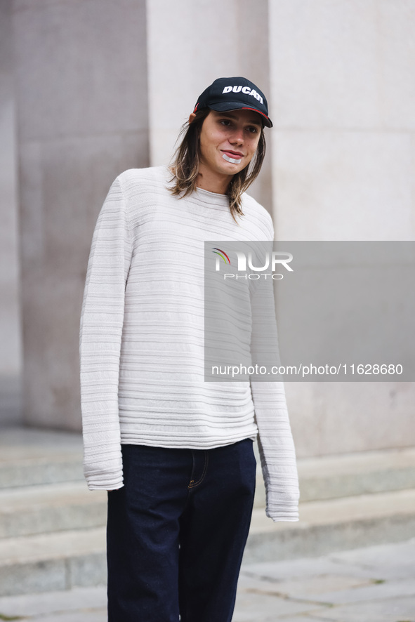 gIANMARIA attends the Fiorucci Fashion Show during the Milan Womenswear Spring/Summer 2025 in Milan, Italy, on September 17, 2024 