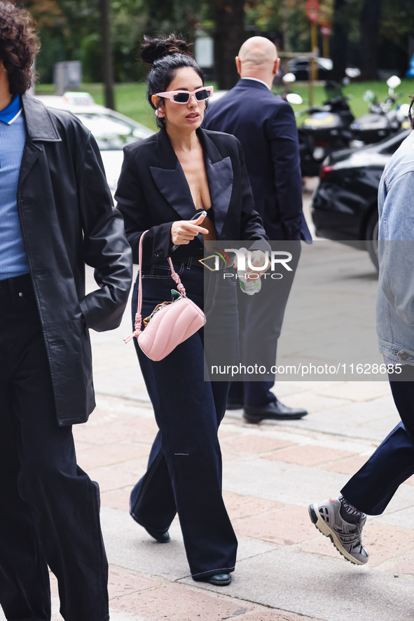 Angelica attends the Fiorucci Fashion Show during the Milan Womenswear Spring/Summer 2025 in Milan, Italy, on September 17, 2024 