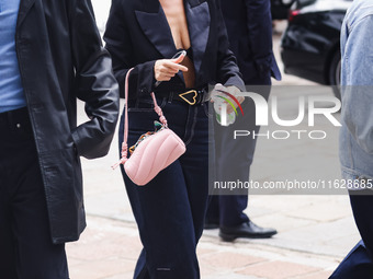 Angelica attends the Fiorucci Fashion Show during the Milan Womenswear Spring/Summer 2025 in Milan, Italy, on September 17, 2024 (