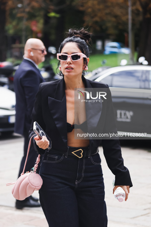 Angelica attends the Fiorucci Fashion Show during the Milan Womenswear Spring/Summer 2025 in Milan, Italy, on September 17, 2024 