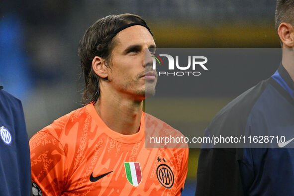 Yann Sommer of F.C. Inter during the UEFA Champions League 2024/25 League Phase MD2 match between F.C. Inter and F.K. Crvena Zvezda at San S...