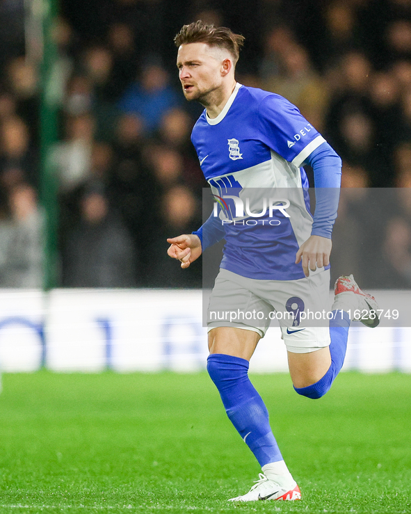 Alfie May of Birmingham races forward during the Sky Bet League 1 match between Birmingham City and Huddersfield Town at St Andrews @ Knight...