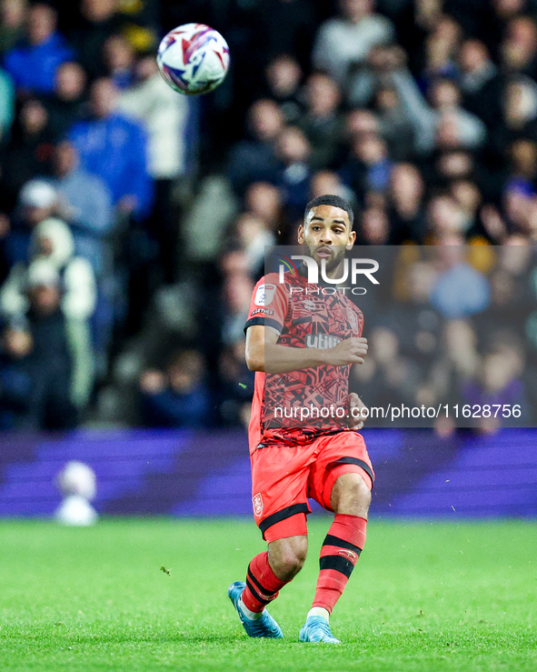 #17, Brodie Spencer of Huddersfield clears the ball during the Sky Bet League 1 match between Birmingham City and Huddersfield Town at St An...