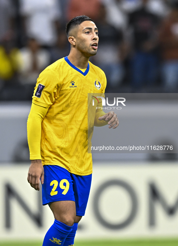 Fabricio Diaz Badaracco of Al Gharafa SC plays during the AFC Champions League elite west football match between Qatar's Al Gharafa SC and U...