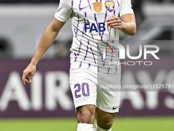 Matias Palacios of Al Ain FC plays during the AFC Champions League elite west football match between Qatar's Al Gharafa SC and United Arab E...