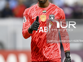 Khalid Eisa of Al Ain FC plays during the AFC Champions League elite west football match between Qatar's Al Gharafa SC and United Arab Emira...