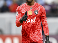 Khalid Eisa of Al Ain FC plays during the AFC Champions League elite west football match between Qatar's Al Gharafa SC and United Arab Emira...