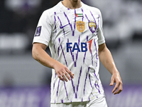 Felipe Salomoni of Al Ain FC plays during the AFC Champions League elite west football match between Qatar's Al Gharafa SC and United Arab E...