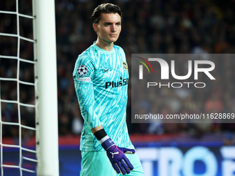 Marvin Keller plays during the match between FC Barcelona and BSC Young Boys in the week 2 of the League Stage of the UEFA Champions League...