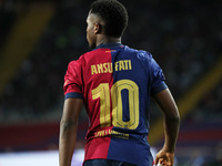 Ansu Fati plays during the match between FC Barcelona and BSC Young Boys in the week 2 of the League Stage of the UEFA Champions League, at...