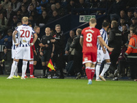 Rob Smith is the assistant referee taken ill during the Sky Bet Championship match between West Bromwich Albion and Middlesbrough at The Haw...