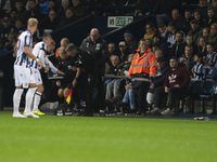 Rob Smith is the assistant referee taken ill during the Sky Bet Championship match between West Bromwich Albion and Middlesbrough at The Haw...