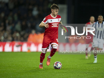 Ben Doak of Middlesbrough during the Sky Bet Championship match between West Bromwich Albion and Middlesbrough at The Hawthorns in West Brom...