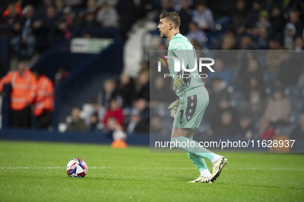 West Bromwich Albion goalkeeper Alex Palmer during the Sky Bet Championship match between West Bromwich Albion and Middlesbrough at The Hawt...