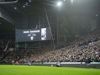 A tribute for Mark Townsend takes place at the 57th minute during the Sky Bet Championship match between West Bromwich Albion and Middlesbro...