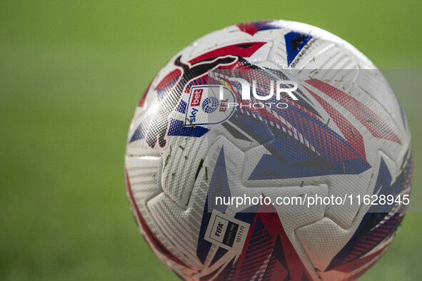 The EFL match ball is present during the Sky Bet Championship match between West Bromwich Albion and Middlesbrough at The Hawthorns in West...