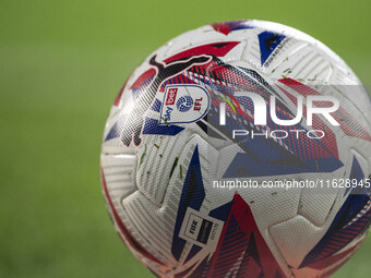 The EFL match ball is present during the Sky Bet Championship match between West Bromwich Albion and Middlesbrough at The Hawthorns in West...