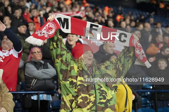 Middlesbrough fans during the Sky Bet Championship match between West Bromwich Albion and Middlesbrough at The Hawthorns in West Bromwich, o...