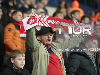 Middlesbrough fans during the Sky Bet Championship match between West Bromwich Albion and Middlesbrough at The Hawthorns in West Bromwich, o...