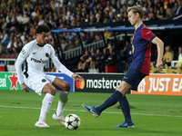 Frenkie de Jong and Zachary Athekame play during the match between FC Barcelona and BSC Young Boys in the week 2 of the League Stage of the...