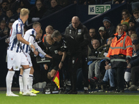 Rob Smith is the assistant referee taken ill during the Sky Bet Championship match between West Bromwich Albion and Middlesbrough at The Haw...