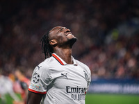 Tammy Abraham of AC Milan reacts after missing a chance during the UEFA Champions League 2024/25 League Phase MD2 match between Bayer 04 Lev...