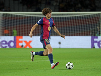 Andres Cuenca plays during the match between FC Barcelona and BSC Young Boys in the week 2 of the League Stage of the UEFA Champions League,...