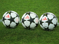 The official ball of the UEFA Champions League during the match between FC Barcelona and BSC Young Boys in the week 2 of the League Stage of...