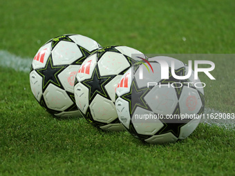 The official ball of the UEFA Champions League during the match between FC Barcelona and BSC Young Boys in the week 2 of the League Stage of...