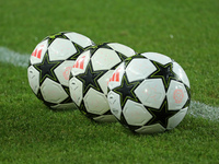 The official ball of the UEFA Champions League during the match between FC Barcelona and BSC Young Boys in the week 2 of the League Stage of...