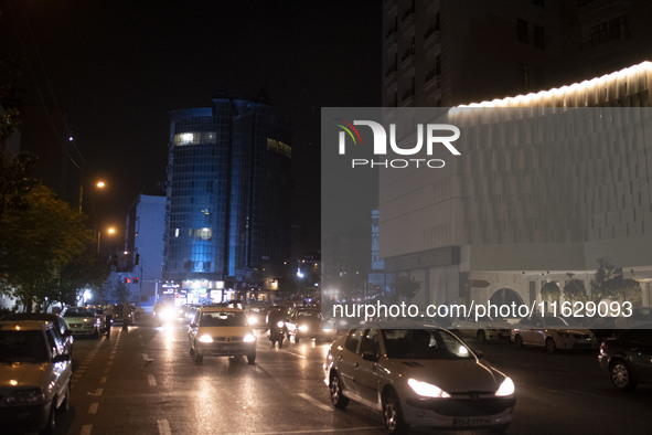 A view of an avenue in downtown Tehran, after Iran's missile attack against Israel, in Tehran, Iran, on October 1, 2024. Iran launches hundr...