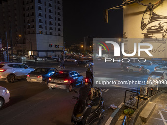 A view of an avenue in downtown Tehran, after Iran's missile attack against Israel, in Tehran, Iran, on October 1, 2024. Iran launches hundr...