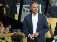 Hansi Flick coaches during the match between FC Barcelona and BSC Young Boys in the week 2 of the League Stage of the UEFA Champions League...