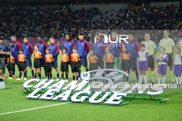 The FC Barcelona team during the match between FC Barcelona and BSC Young Boys in week 2 of the League Stage of the UEFA Champions League at...