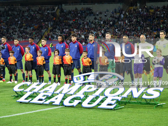 The FC Barcelona team during the match between FC Barcelona and BSC Young Boys in week 2 of the League Stage of the UEFA Champions League at...