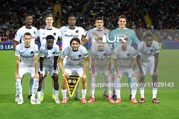 The Young Boys team during the match between FC Barcelona and BSC Young Boys in the week 2 of the League Stage of the UEFA Champions League,...