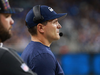 DETROIT,MICHIGAN-September 30: Seattle Seahawks head coach Mike Macdonald is seen during the second half of an NFL football game between the...