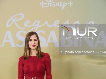 Natalia Sanchez attends a photocall for 'Regreso a las Sabinas' in Madrid, Spain, on February 10, 2024. (